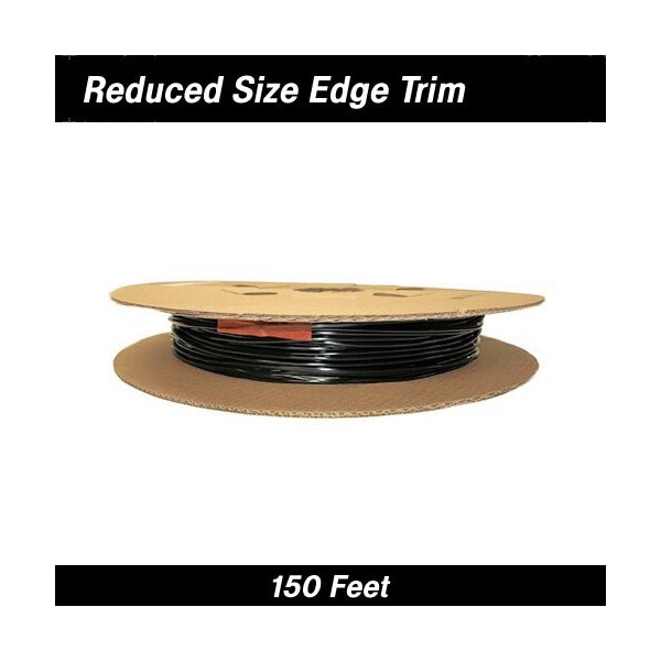 Cowles Products PROTEKTOTRIM DOOR EDGE GUARDS, REDUCED SIZE U, 150FT REEL, BLACK 39-301 - main
